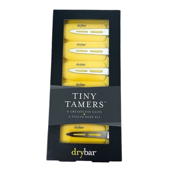 Drybar Accessories - Drybar Tiny Tamers Creaseless Clips 6 Pack Yellow Hair Styling Accessories NEW